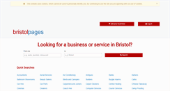 Desktop Screenshot of bristolpages.co.uk